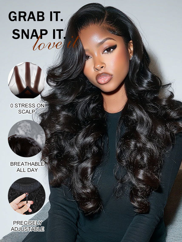 Glueless Loose Body HD 7x6 Lace Closure Wig 100% Human Hair