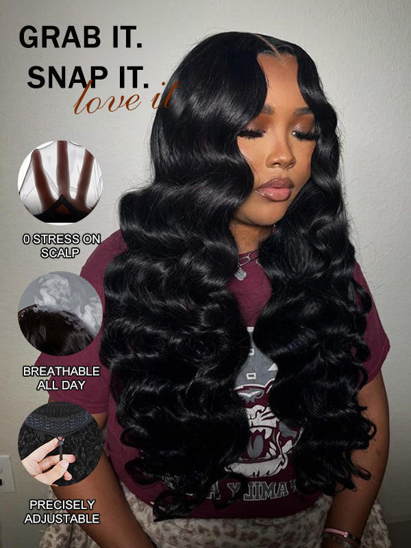 Glueless Loose Deep HD 7x6 Lace Closure Wig 100% Human Hair