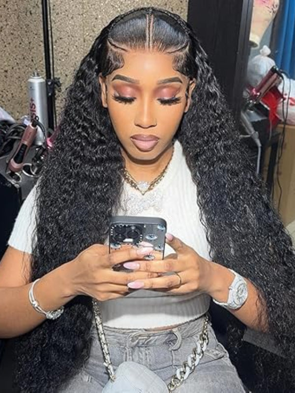 Glueless Pre Braided Wig Deep Wave  Hair 13x6 PreMax Frontal Wig