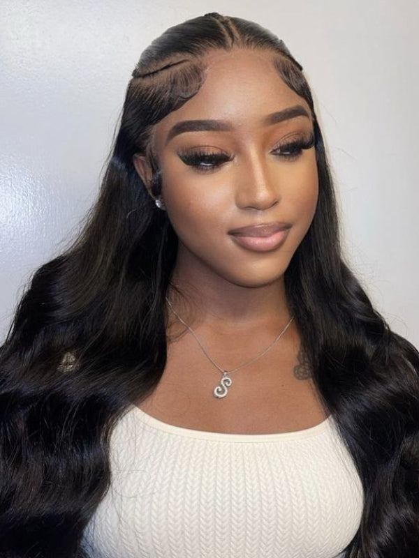 Glueless Pre Braided Wig Silky Straight Hair 13x6 PreMax Frontal Wig