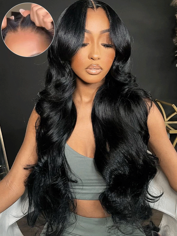 Glueless Yaki Body HD 7x6 Lace Closure Wig 100% Human Hair