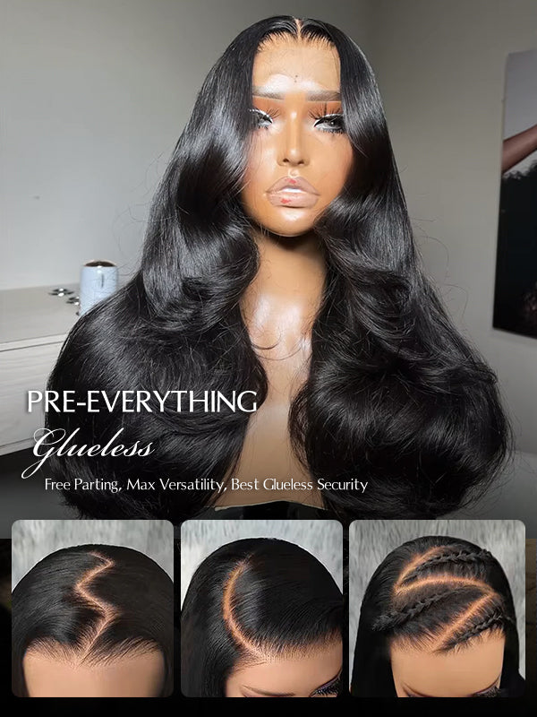 Glueless Yaki Body HD 7x6 Lace Closure Wig 100% Human Hair