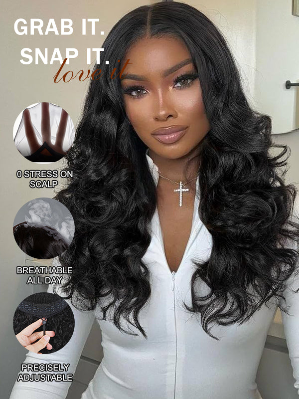 Glueless Yaki Body HD 7x6 Lace Closure Wig 100% Human Hair