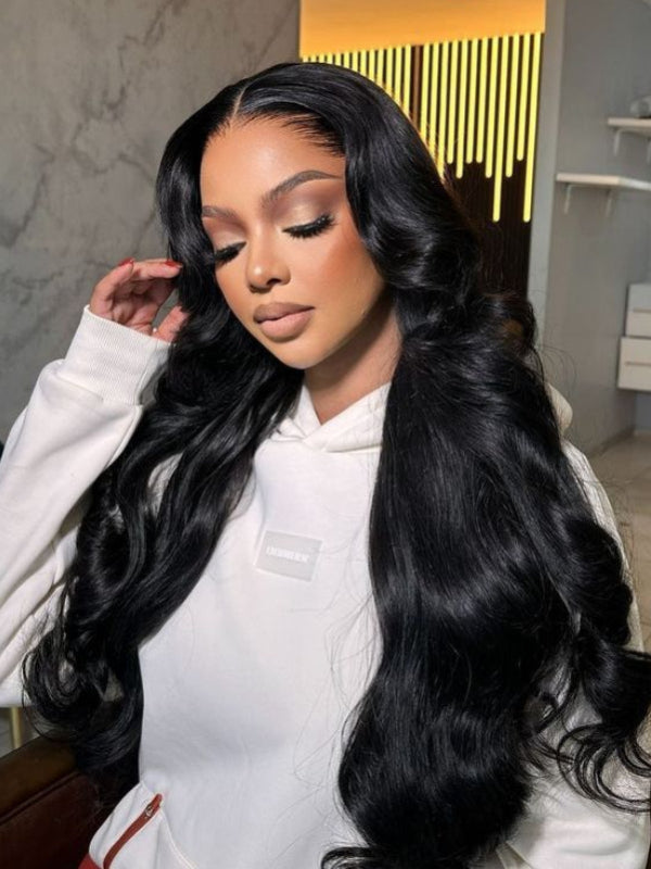 Raw Hair Body Wave 13x6 Real HD Lace Undetactable BlendAway Full Lace Frontal Wig 100% Virgin Human Hair