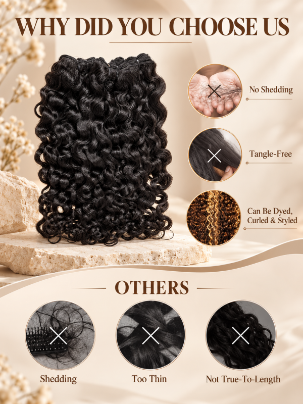 Indian Curly Bundles Deal CheetahBeauty 100% Virgin Human Hair Weave