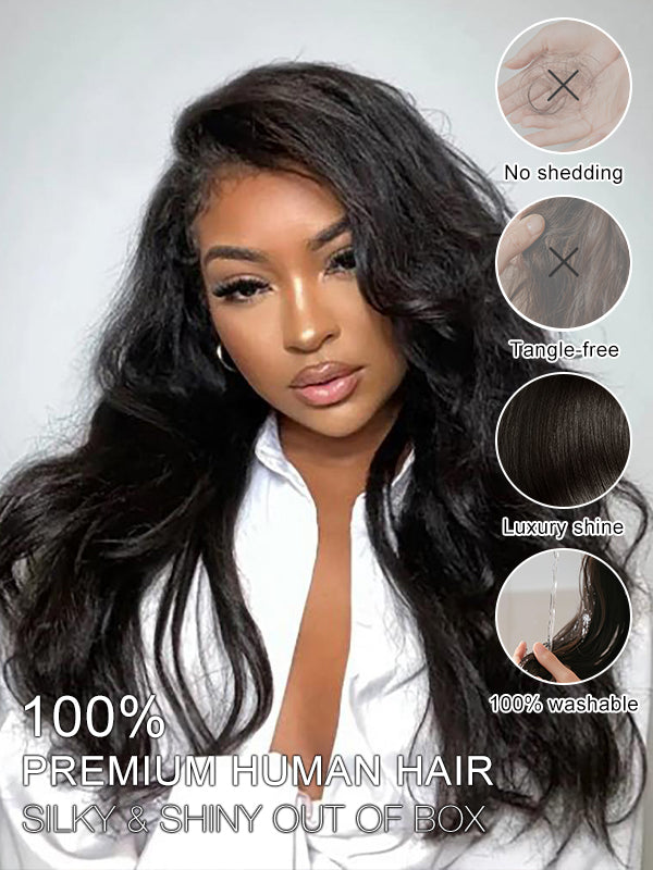 Yaki Straight Pre-Seperated Feather Crochet Human Hair Extensions Kinky Straight for Black Women, Reusable Braiding Hair