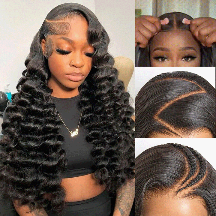 Loose Deep 13x6 Real HD Lace Undetactable BlendAway Full Lace Frontal Wig 100% Virgin Human Hair