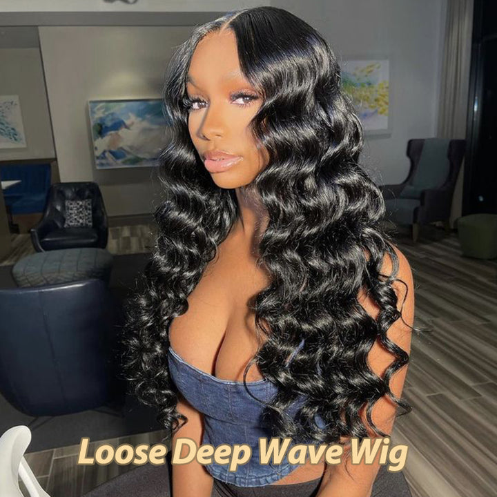 Loose Deep V Part Human Hair Wig