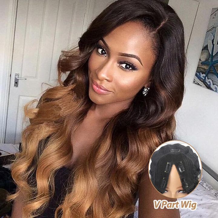 T1b/4/27 Body Wave V Part Wig