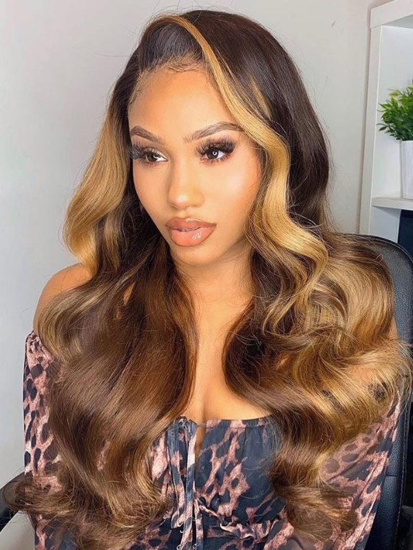 No Leave Out Glueless T1B/4/27 Ombre Body Wave V Part Wig Beginner Friendly Upgrade U Part Wig