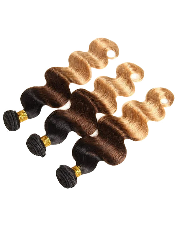 Offre groupée #4 : Tissages de cheveux 100 % naturels ondulés brun chocolat CheetahBeauty 