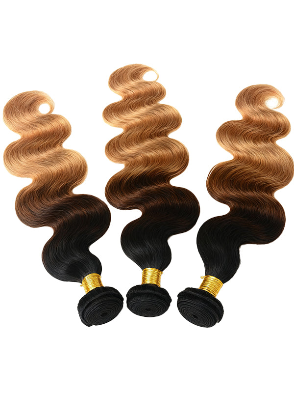 Offre groupée #4 : Tissages de cheveux 100 % naturels ondulés brun chocolat CheetahBeauty 