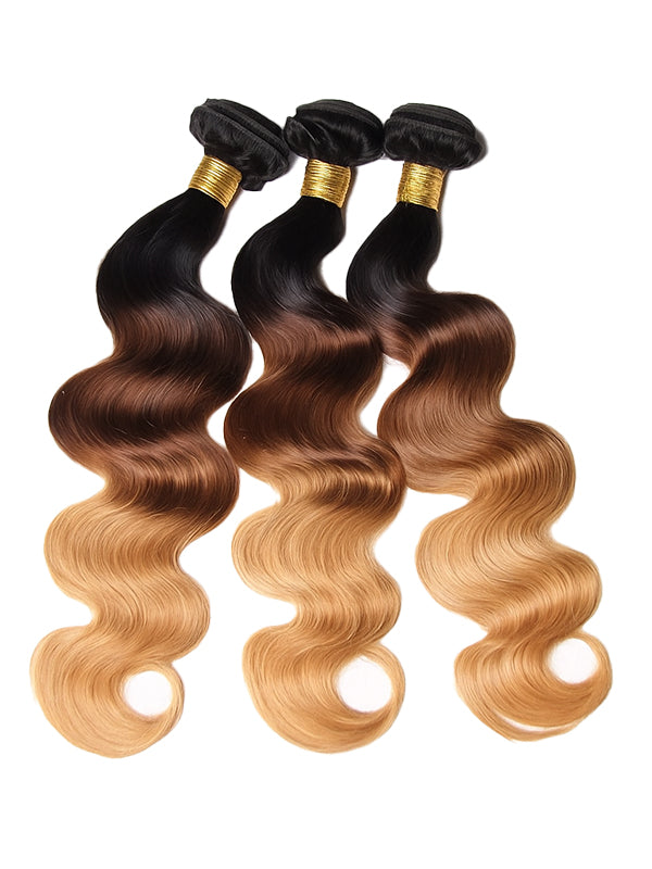 Offre groupée #4 : Tissages de cheveux 100 % naturels ondulés brun chocolat CheetahBeauty 