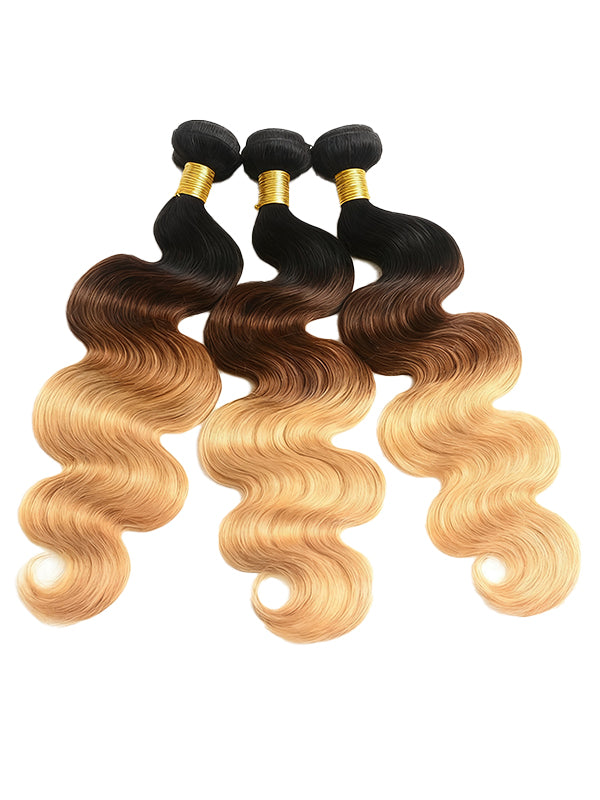 Offre groupée #4 : Tissages de cheveux 100 % naturels ondulés brun chocolat CheetahBeauty 
