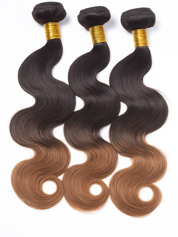 Offre groupée #4 : Tissages de cheveux 100 % naturels ondulés brun chocolat CheetahBeauty 