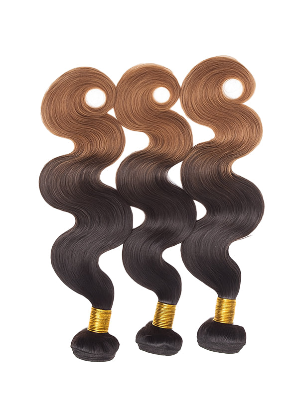 Offre groupée #4 : Tissages de cheveux 100 % naturels ondulés brun chocolat CheetahBeauty 