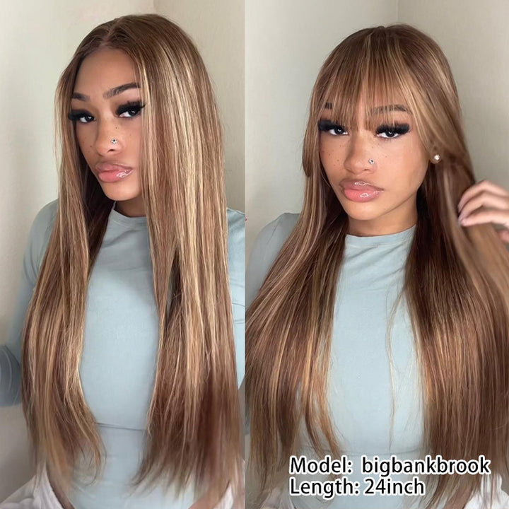 One Wig Two Styles | 4/27 Highlight Body Wave Wig 13x6 Lace Front Human Hair Wig