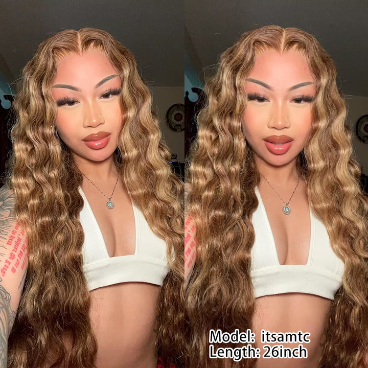 One Wig Two Styles | 4/27 Highlight Body Wave Wig 13x6 Lace Front Human Hair Wig