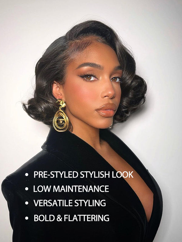 Pixie Cut Loose Body Wave Wig Short Yaki Body 7x6/13x6 Full Frontal Lace Human Hair Wigs