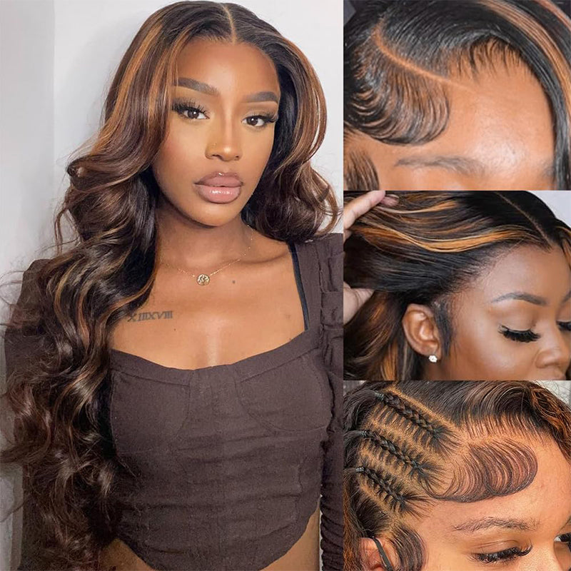 30 Brown/Balayage/Ombre Colored 13x6 FULL Lace Frontal Wig 