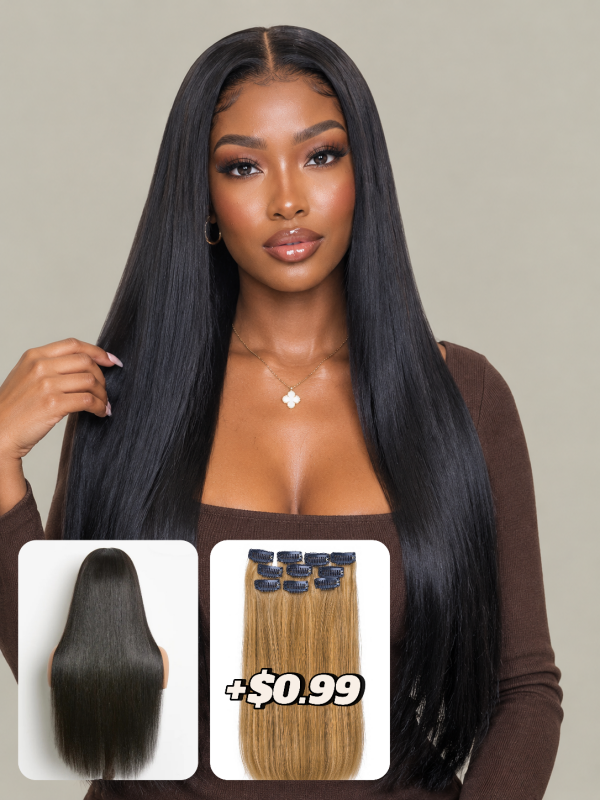 Straight 7X6 / 13x6 Lace Frontal Wig CheetahBeauty Human Hair Wigs