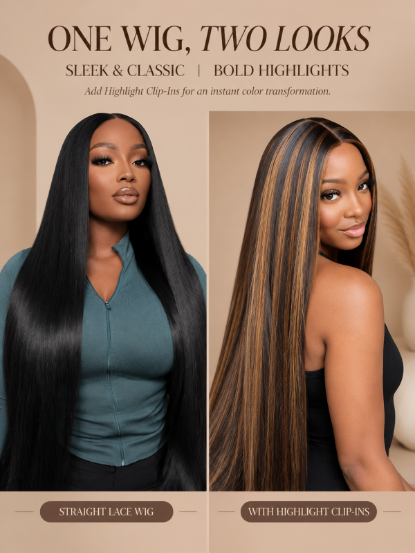 Straight 7X6 / 13x6 Lace Frontal Wig CheetahBeauty Human Hair Wigs