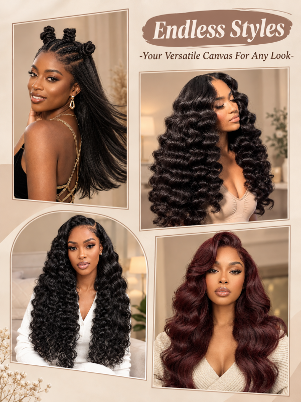 Straight Bundles 100% Virgin Human Hair Weave With 2x4 Lace Closure