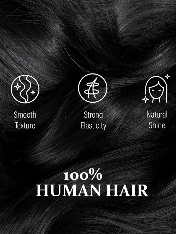 Raw Hair Clip Ins | Kinky Curly Seamless PU Weft Raw Hair Extensions 8pcs With 18 Clips