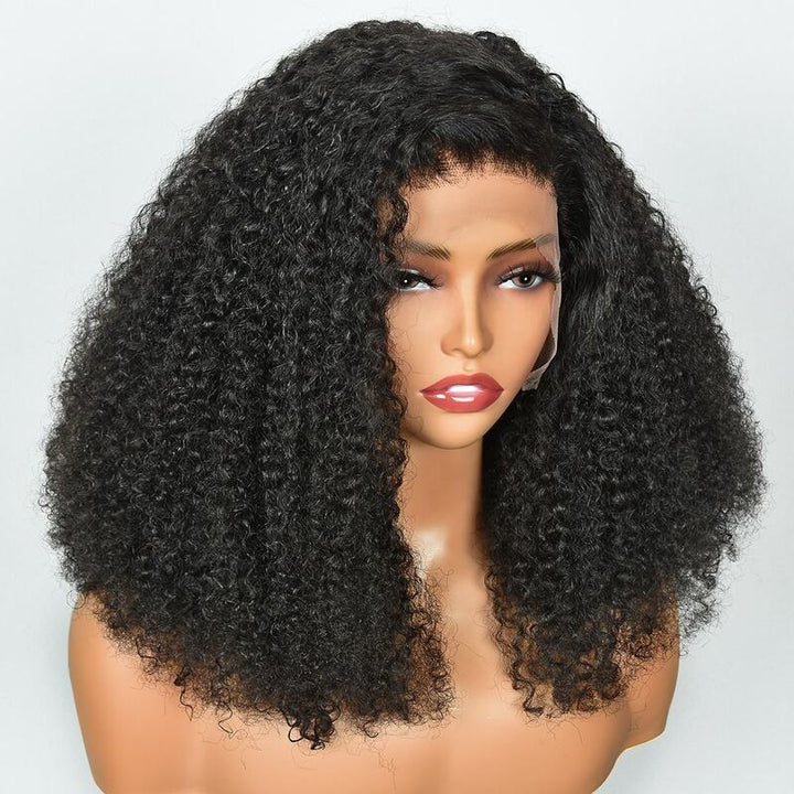 Super Double Drawn | 250% Density Bouncy Curly Wave Wig 13x6 Lace Front Wigs Raw Virgin Hair