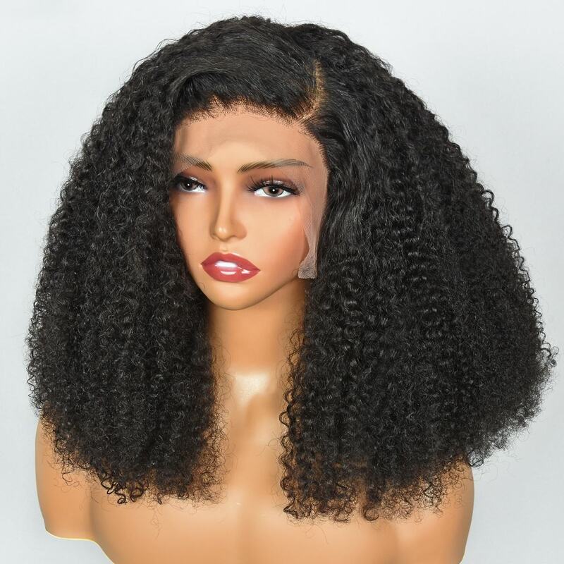 Super Double Drawn | 250% Density Bouncy Curly Wave Wig 13x6 Lace Front Wigs Raw Virgin Hair