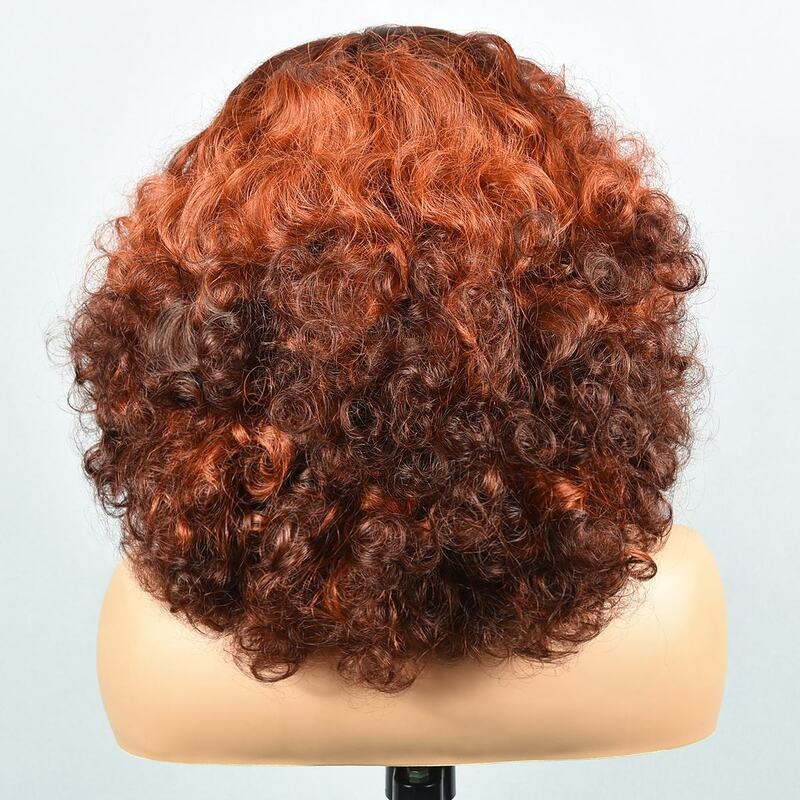 Super Double Drawn | T4/350 Funmi Curl Wig 13x6 Lace Front Wigs Bouncy Curly Raw Virgin Hair