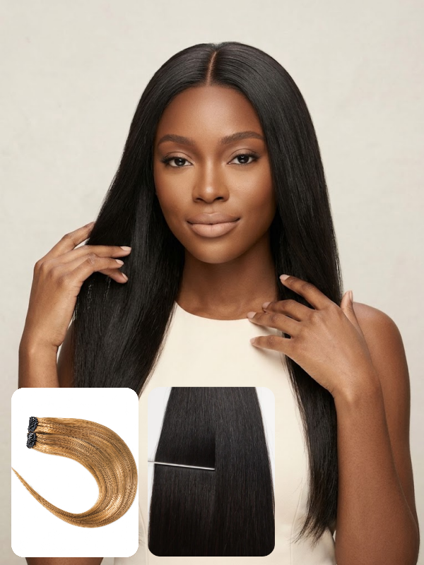V Part Wig Straight Beginner Friendly 180% / 250% Density 100% Human Hair