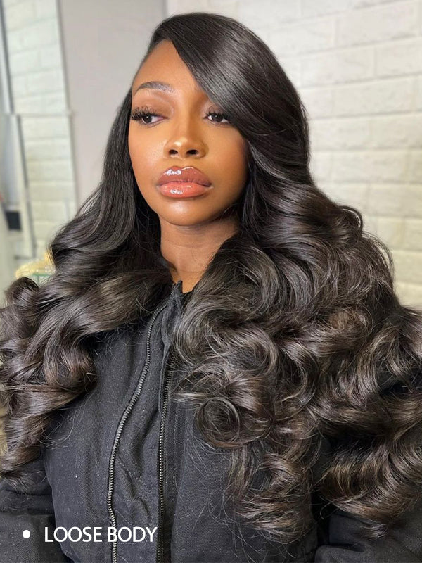 V Part Wig Yaki Body No Leave Out Upgraded Drawstring Wig 100% Human Hair Wig