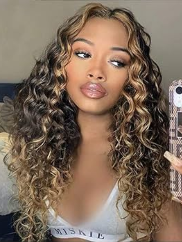 Wear & Go | Beyonce Inspired T1B/4/27 Pre-Bleached Glueless Wig Ombre Invisible Lace Wig Dome Cap Wigs