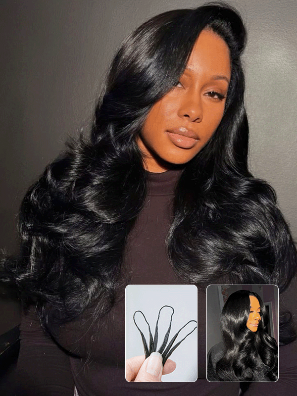 Yaki Body Pre-Seperated Feather Crochet Human Hair Extensions Loose Body for Black Women, Reusable Braiding Hair