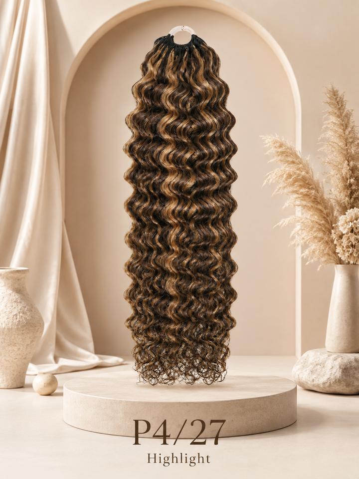 BIG DROP | Feather Crochet Water Wave Human Hair Extensions Protective Style