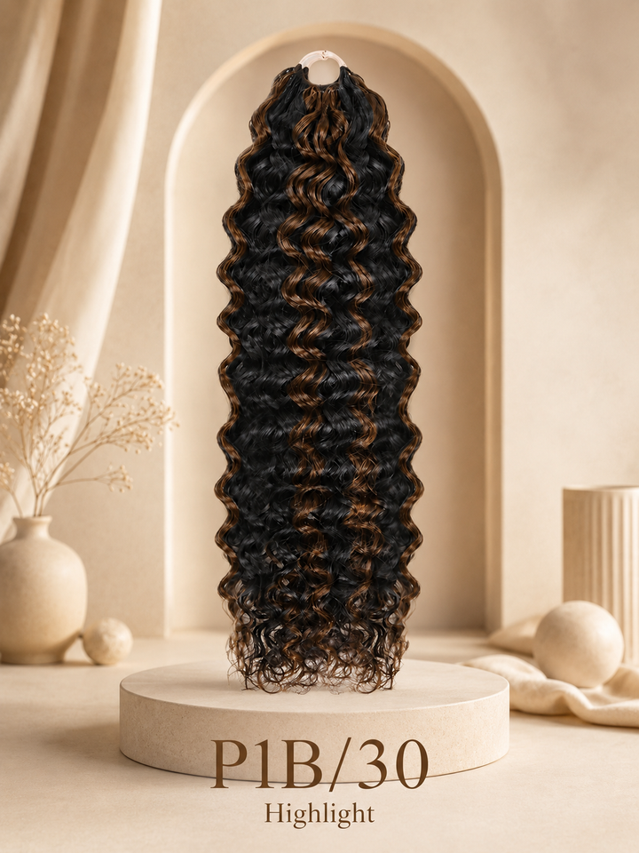 BIG DROP | Feather Crochet Water Wave Human Hair Extensions Protective Style