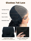 #1 Jet Black @bigekane & @ thequeenleora Recommend 16"-34" 13x6 FULL Lace Frontal Wig 100% Human Hair Wigs