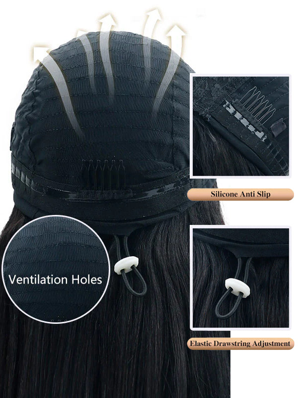 Flash Sale | Kinky Straight V Part Wig No Leave Out Yaki Straight Human Hair Wig