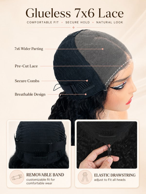 Natural Look Straight Texture Layered Bangs Bob Wig Glueless Human Hair Wig