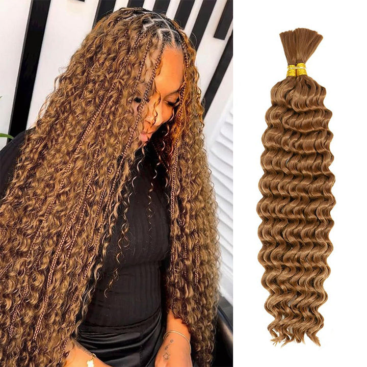 #30 Deep Wave Bulk Human Hair For Brading