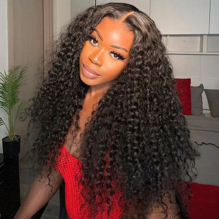 One Wig Two Styles | Glueless 5x5 Curly Wave Lace Closure Wig With Removable Bangs