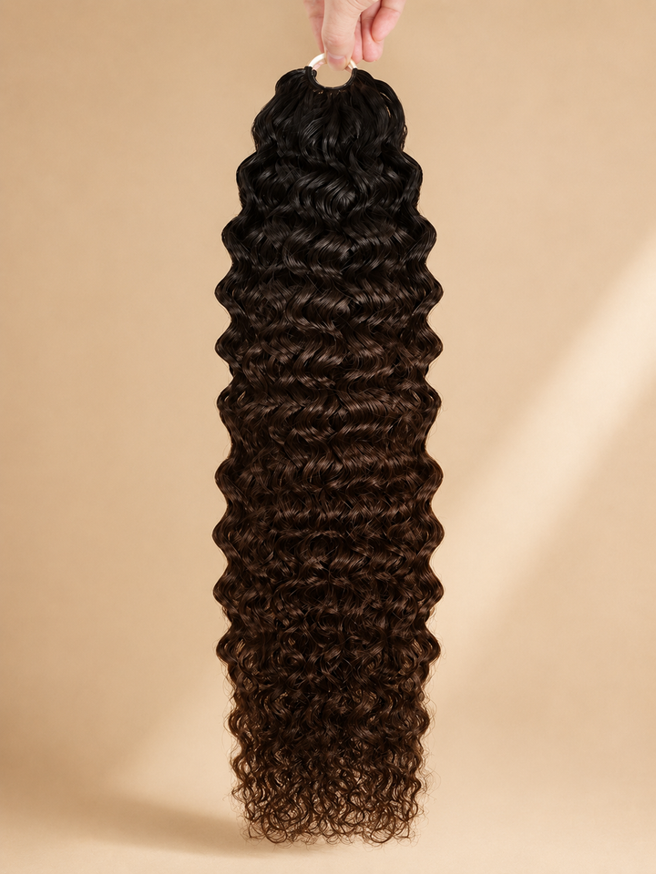 BIG DROP | Feather Crochet Water Wave Human Hair Extensions Protective Style