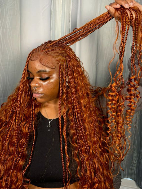 Vente flash | Extensions de cheveux ondulés Boho Braids 100 % naturels, 100 g 