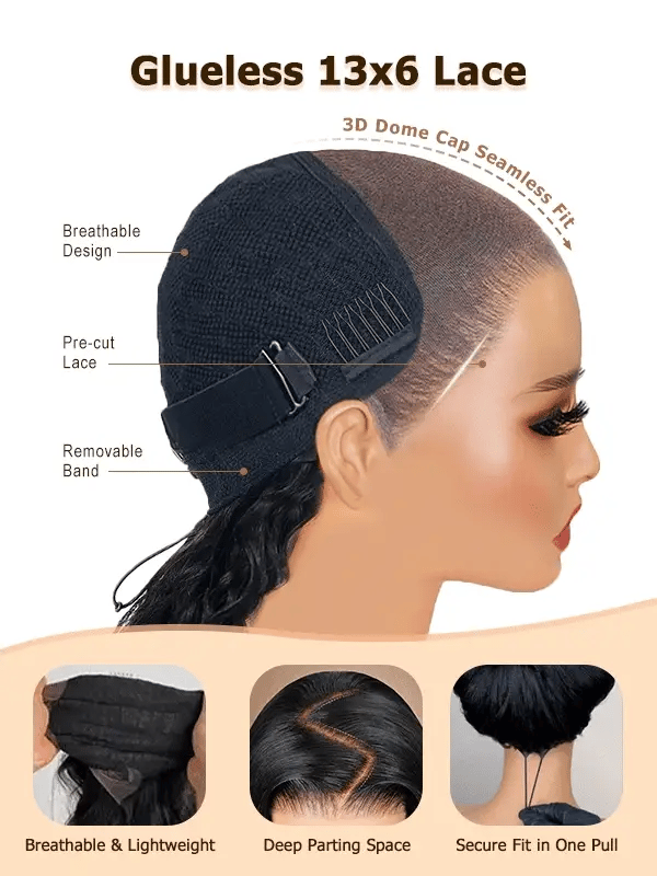 #4 Brown Loose Body Wave Glueless Bob Wig Chocolate Brown Short Lace Wigs 100% Human Hair