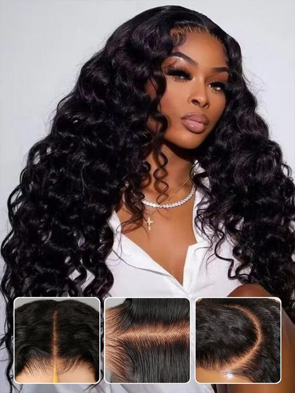 7x6 PreMax Wigs | Loose Deep Wave Tiny Knots Glueless 7x6 HD Lace Wig Super Natural Hairline