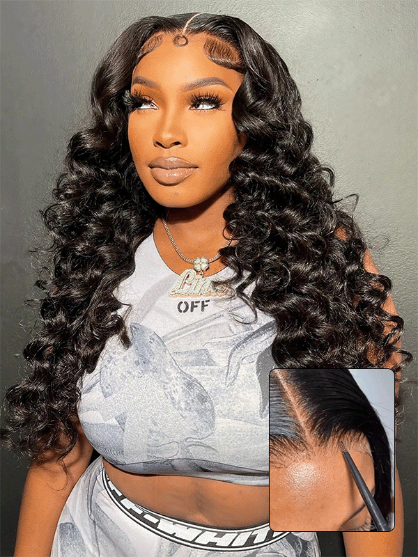 7x6 PreMax Wigs | Loose Deep Wave Tiny Knots Glueless 7x6 HD Lace Wig Super Natural Hairline