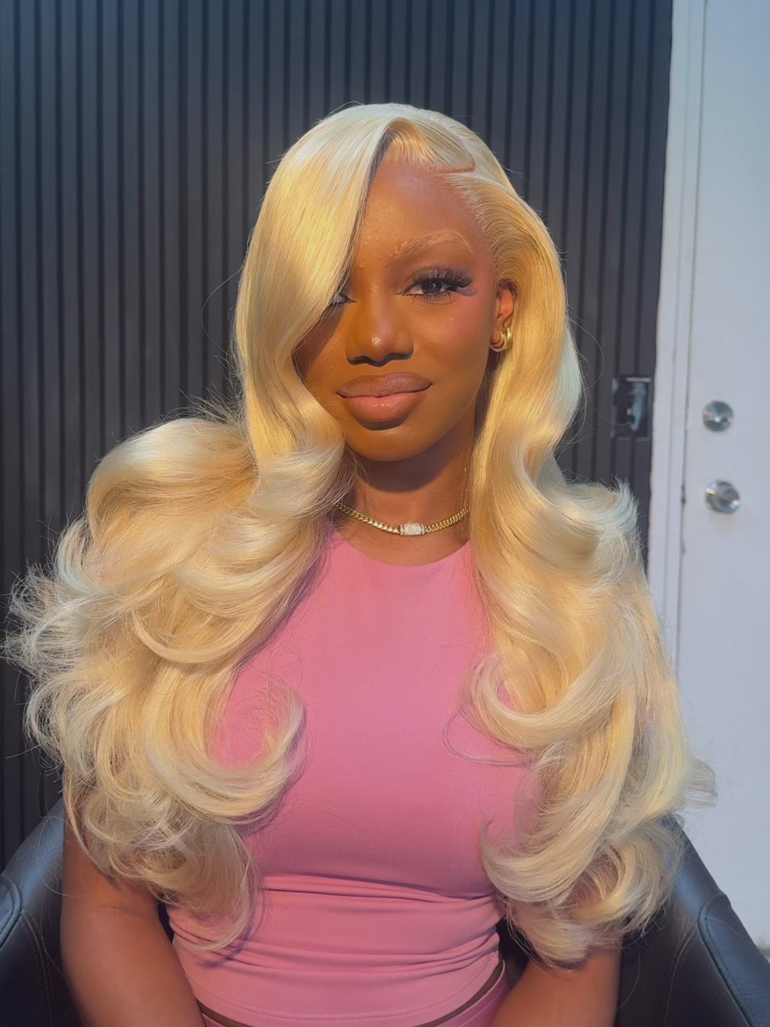 #613 Blonde Butterfly Layered Cut Loose Body Wave 7x6/13x6 Lace Human Hair Wigs