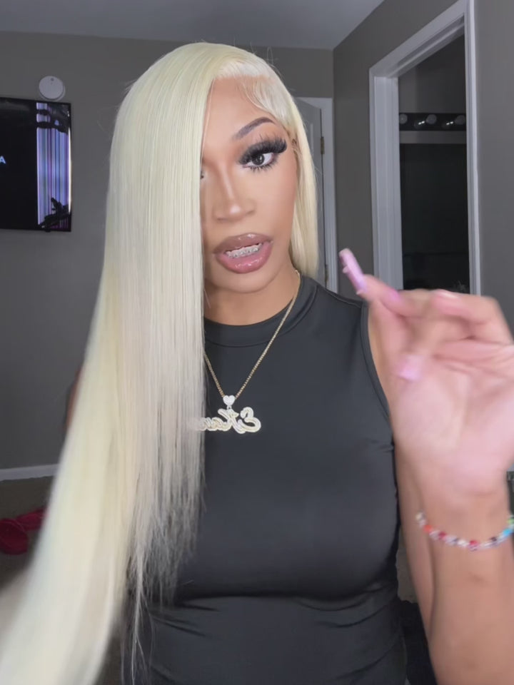 Flash Sale | bigekane Recommend #613 Blonde Straight 5x5/13x6 Upgraded Full Lace Wig No Code Needed