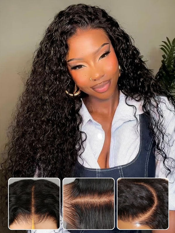 7x6 PreMax Wigs | Water Wave Tiny Knots Glueless 7x6 HD Lace Wig Super Natural Hairline